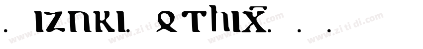 MizukiGothic字体转换
