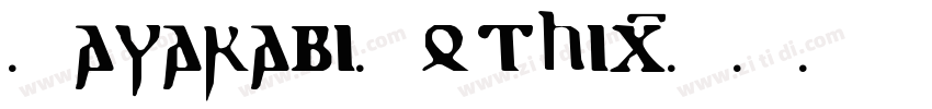 SawarabiGothic字体转换