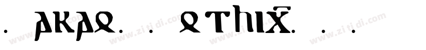 TakaoPGothic字体转换