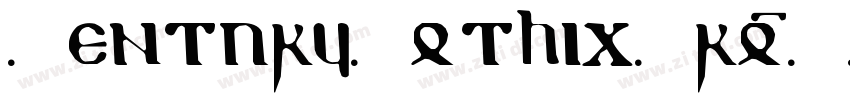 UenturyGothicPro字体转换