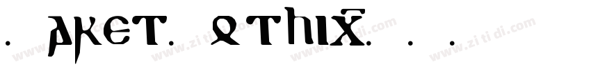 VaretGothic字体转换