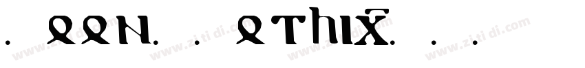 YoonVGothic字体转换