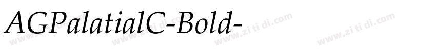 AGPalatialC-Bold字体转换