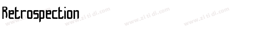 Retrospection字体转换