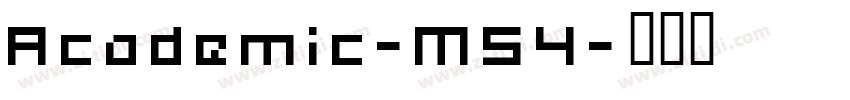 Academic-M54字体转换