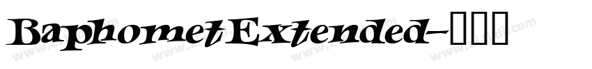 BaphometExtended字体转换
