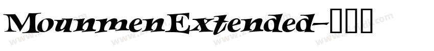 MounmenExtended字体转换