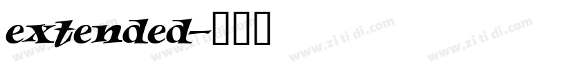 extended字体转换