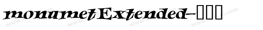 monumetExtended字体转换