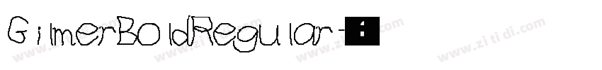 GilmerBoldRegular字体转换