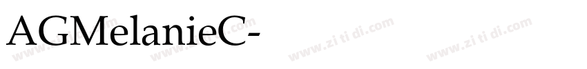 AGMelanieC字体转换