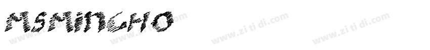 msmincho日语字体转换
