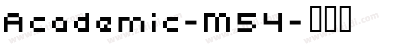 Academic-M54字体转换
