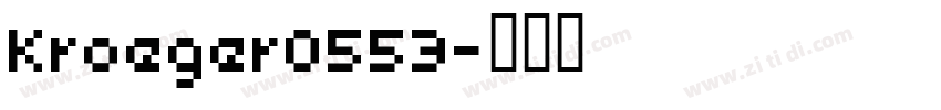 Kroeger0553字体转换