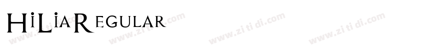 HiLiaRegular字体转换