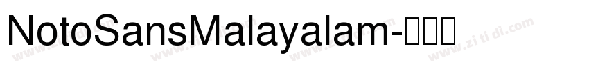 NotoSansMalayalam字体转换