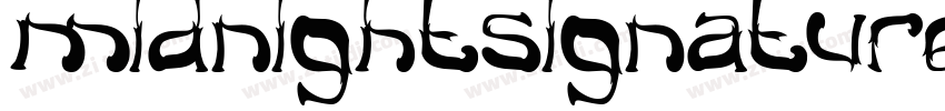 MidnightSignature字体转换