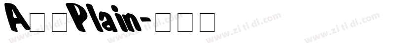 A鹅肉Plain字体转换
