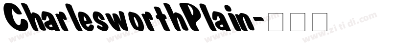 CharlesworthPlain字体转换
