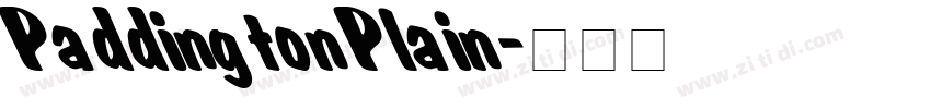 PaddingtonPlain字体转换
