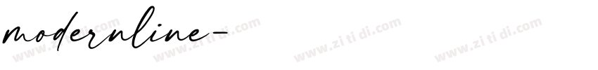 modernline字体转换