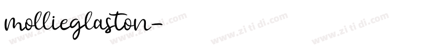 mollieglaston字体转换