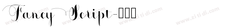FancyScript字体转换