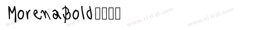 MorenaBold字体转换