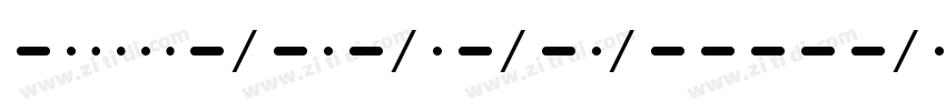 BukanMorse字体转换
