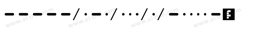 Morse字体转换