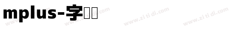 mplus字体转换