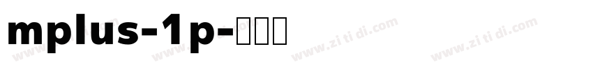 mplus-1p字体转换
