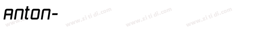 Anton字体转换