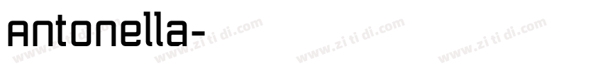 Antonella字体转换