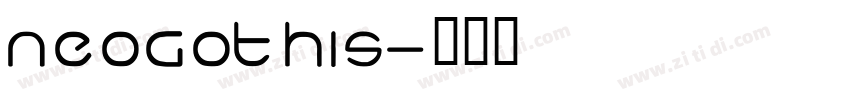 NeoGothis字体转换