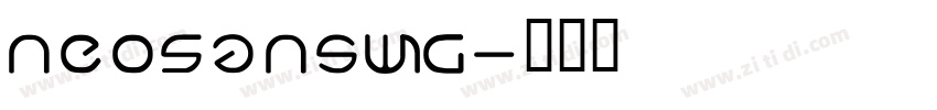 NeoSansW1G字体转换