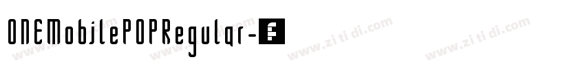 ONEMobilePOPRegular字体转换