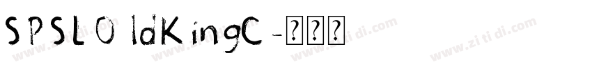 SPSLOldKingC字体转换
