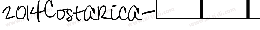2014CostaRica字体转换