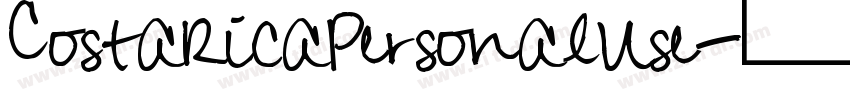 CostaRicaPersonalUse字体转换