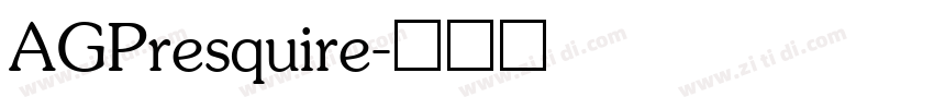 AGPresquire字体转换