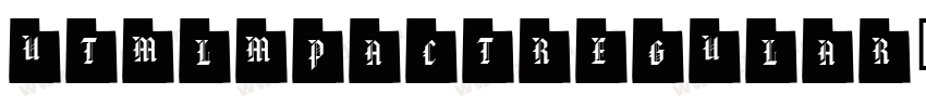 UTMlmpactRegular字体转换