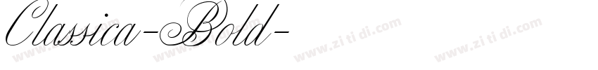 Classica-Bold字体转换