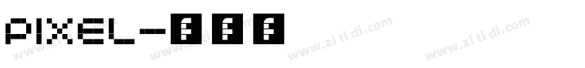 pixel字体转换