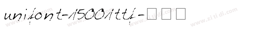 unifont-15001ttf字体转换