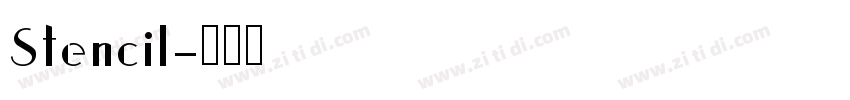 Stencil字体转换