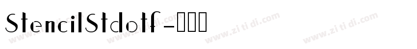 StencilStdotf字体转换