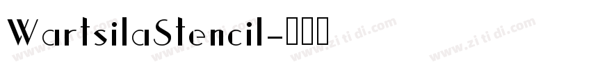 WartsilaStencil字体转换