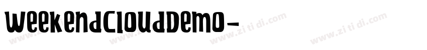 WeekendCloudDemo字体转换