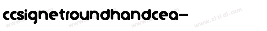 CCSignetRoundhandCEA字体转换